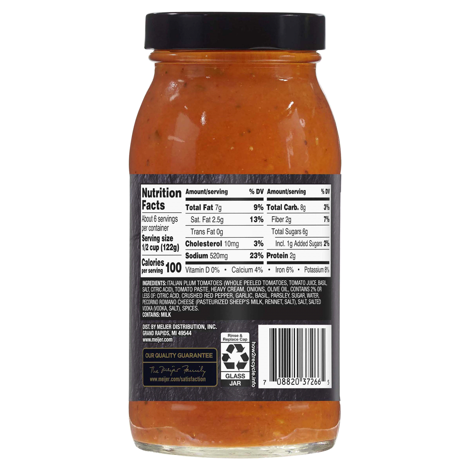 slide 3 of 3, FREDERIKS BY MEIJER Frederik’s by Meijer Arrabbiata Vodka Artisan Pasta Sauce, 25.25 oz