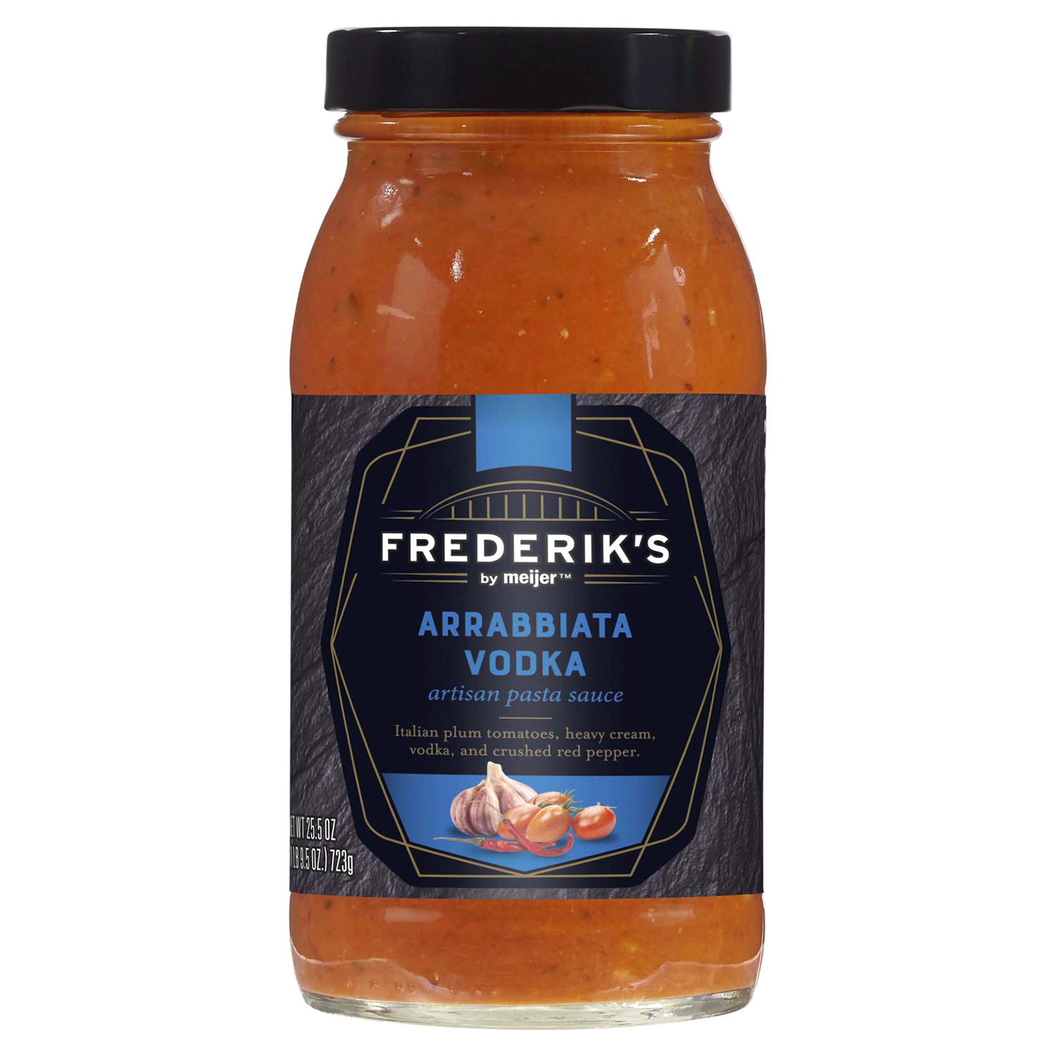 slide 1 of 3, FREDERIKS BY MEIJER Frederik’s by Meijer Arrabbiata Vodka Artisan Pasta Sauce, 25.25 oz