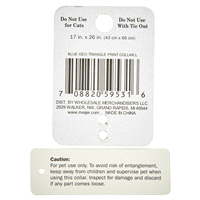 slide 3 of 5, Meijer Pet Collar, Blue Geo Triangle, Medium, 1 ct
