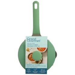 Grand Gourmet Gg Ceramic Saucepan W Lid 2qt Green