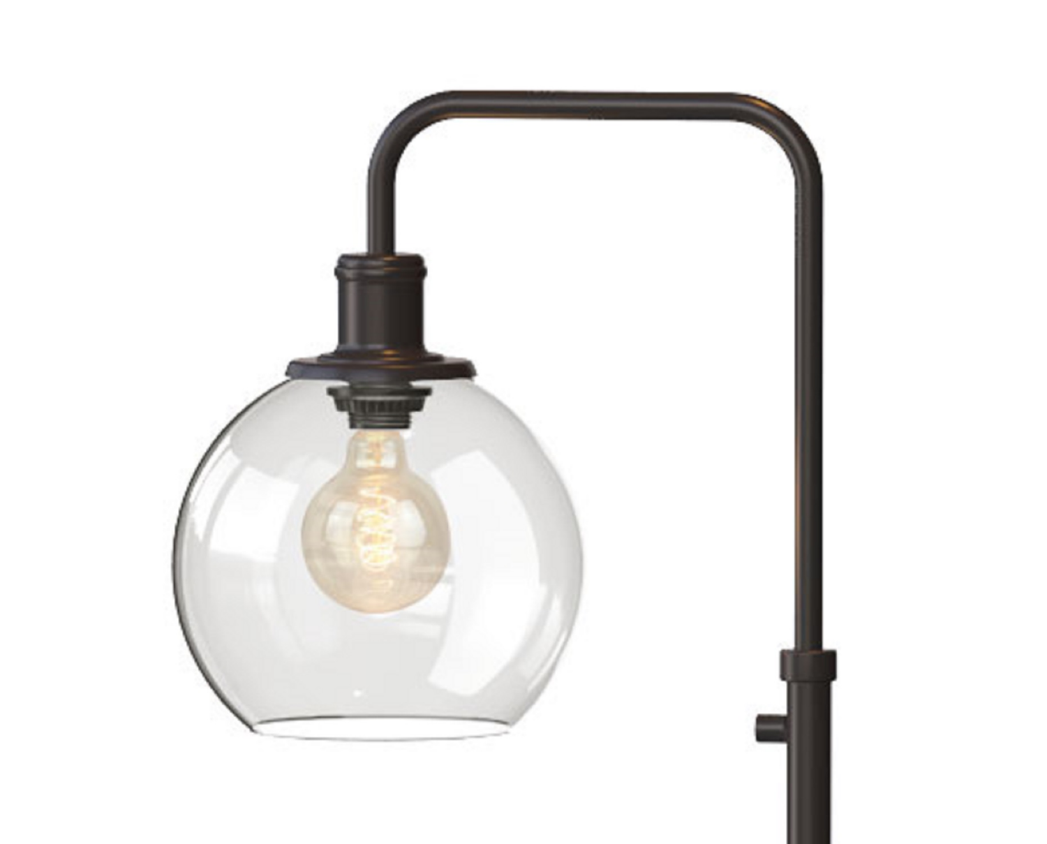 slide 2 of 2, ROOM & RETREAT RR Glass Globe Floor Lamp Ant Bronze, 1 ct