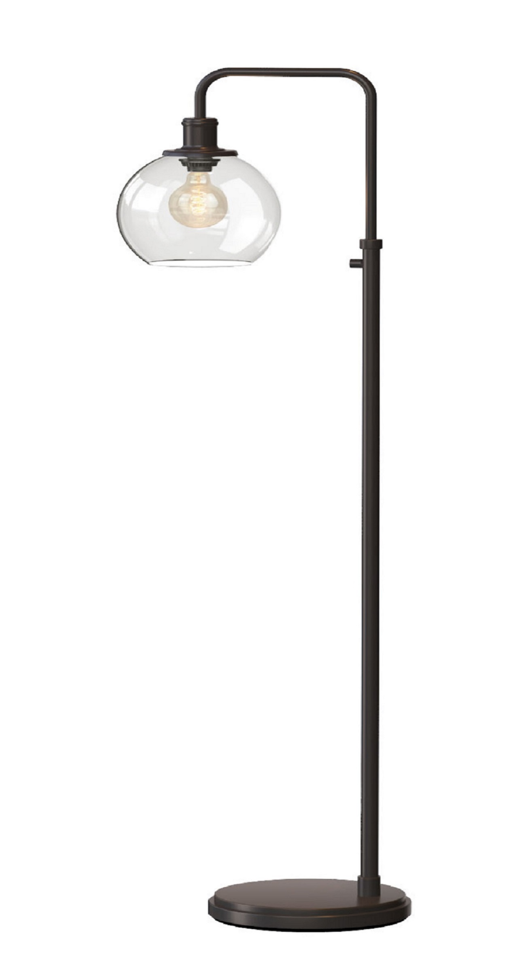 slide 1 of 2, ROOM & RETREAT RR Glass Globe Floor Lamp Ant Bronze, 1 ct