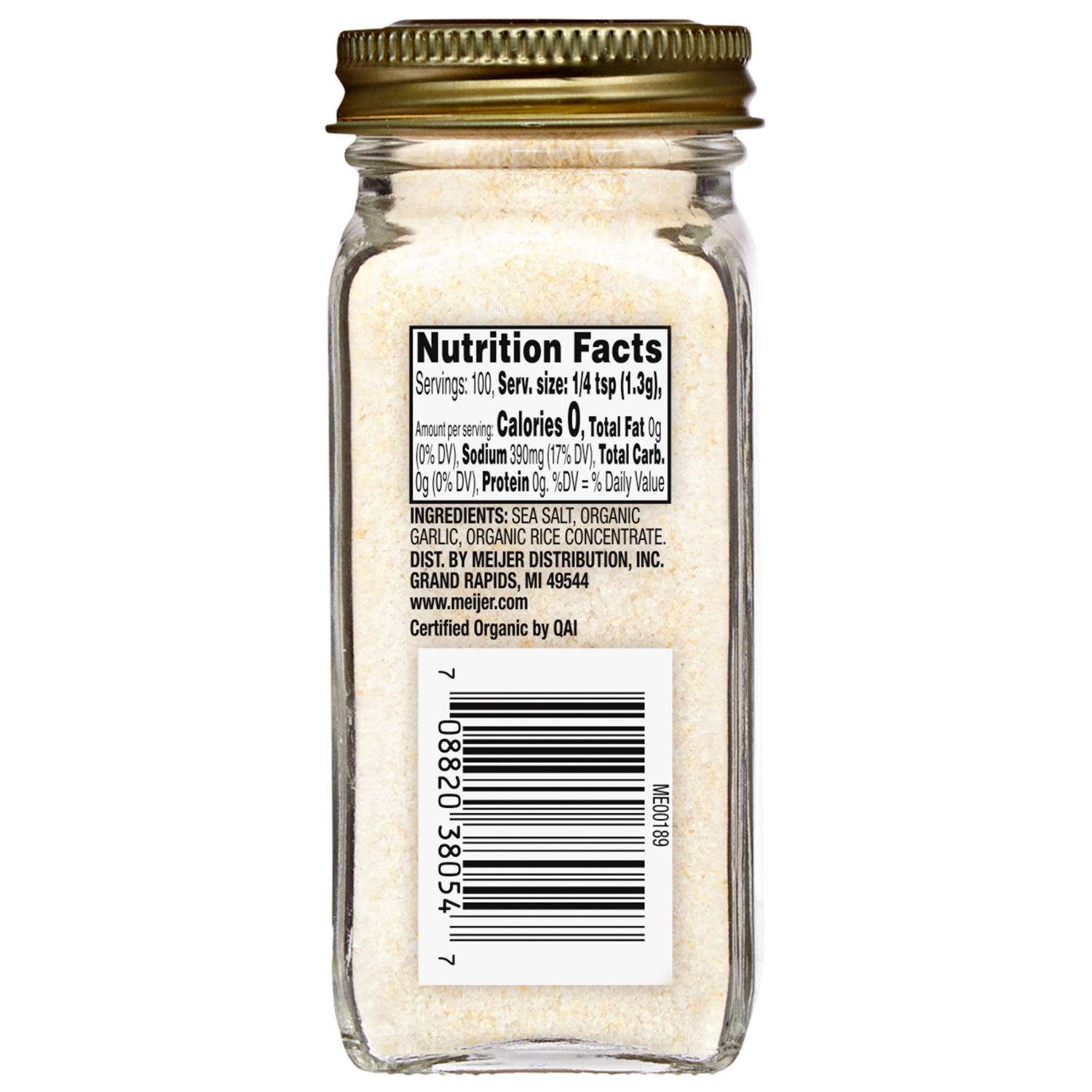 slide 2 of 2, True Goodness Organic Garlic Salt 4.69 oz, 4.69 oz