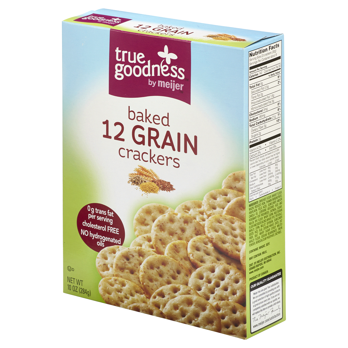 slide 4 of 8, True Goodness 12 Grain Crackers, 10 oz