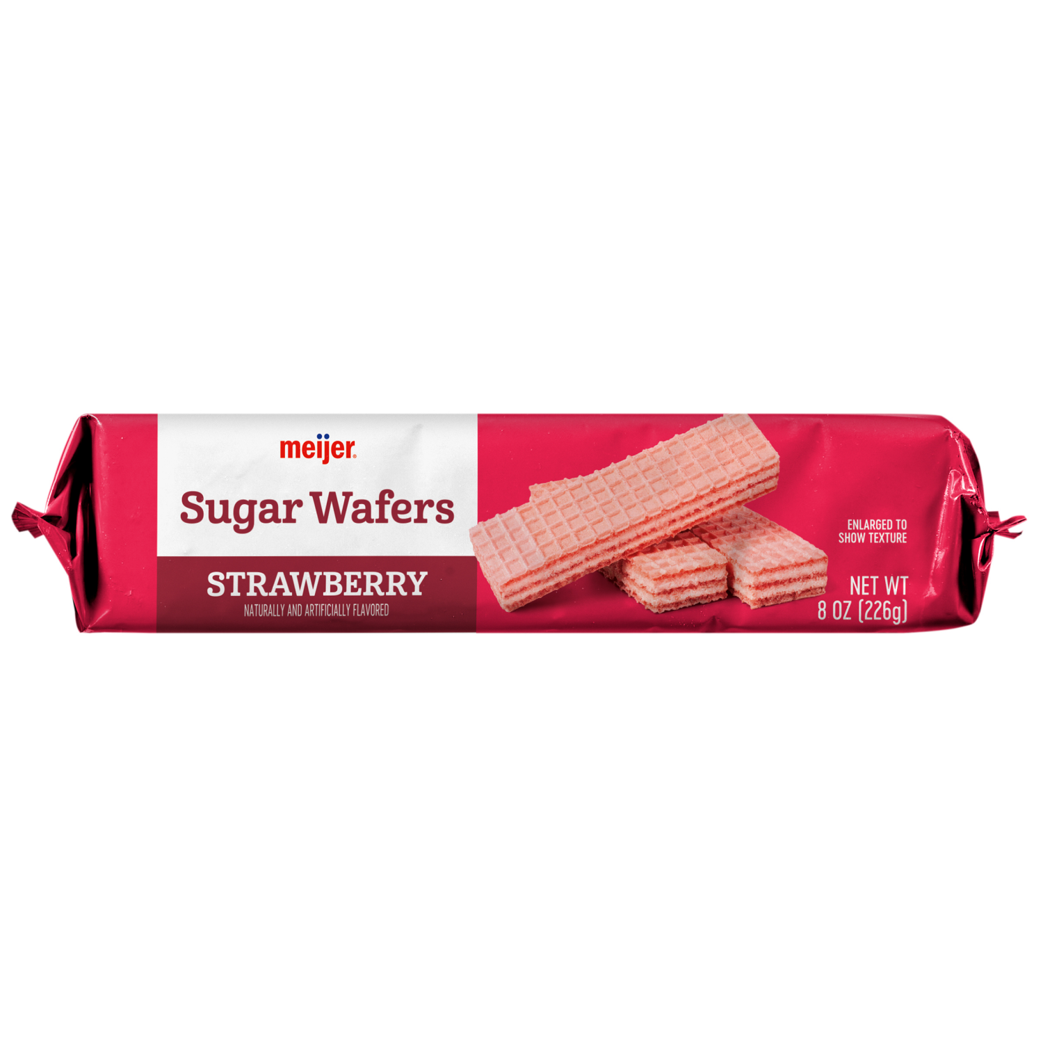 slide 3 of 6, Meijer Strawberry Sugar Wafer Cookies, 8 oz