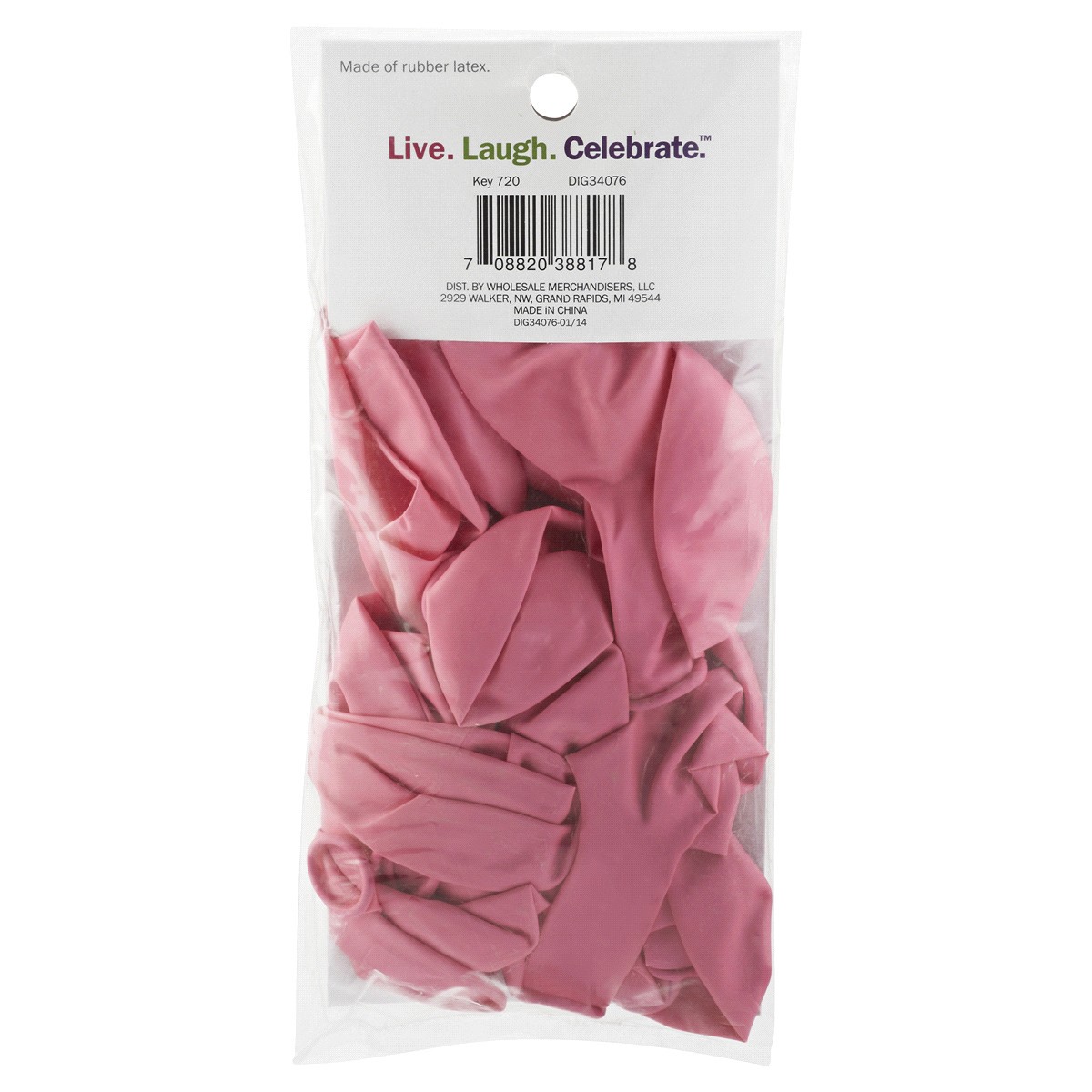 slide 2 of 2, Meijer Balloons, Pink, 20 ct