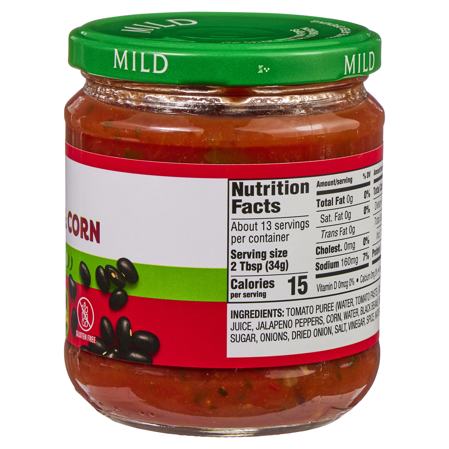 slide 3 of 5, Meijer Mild Black Bean & Corn Salsa, 15.5 oz