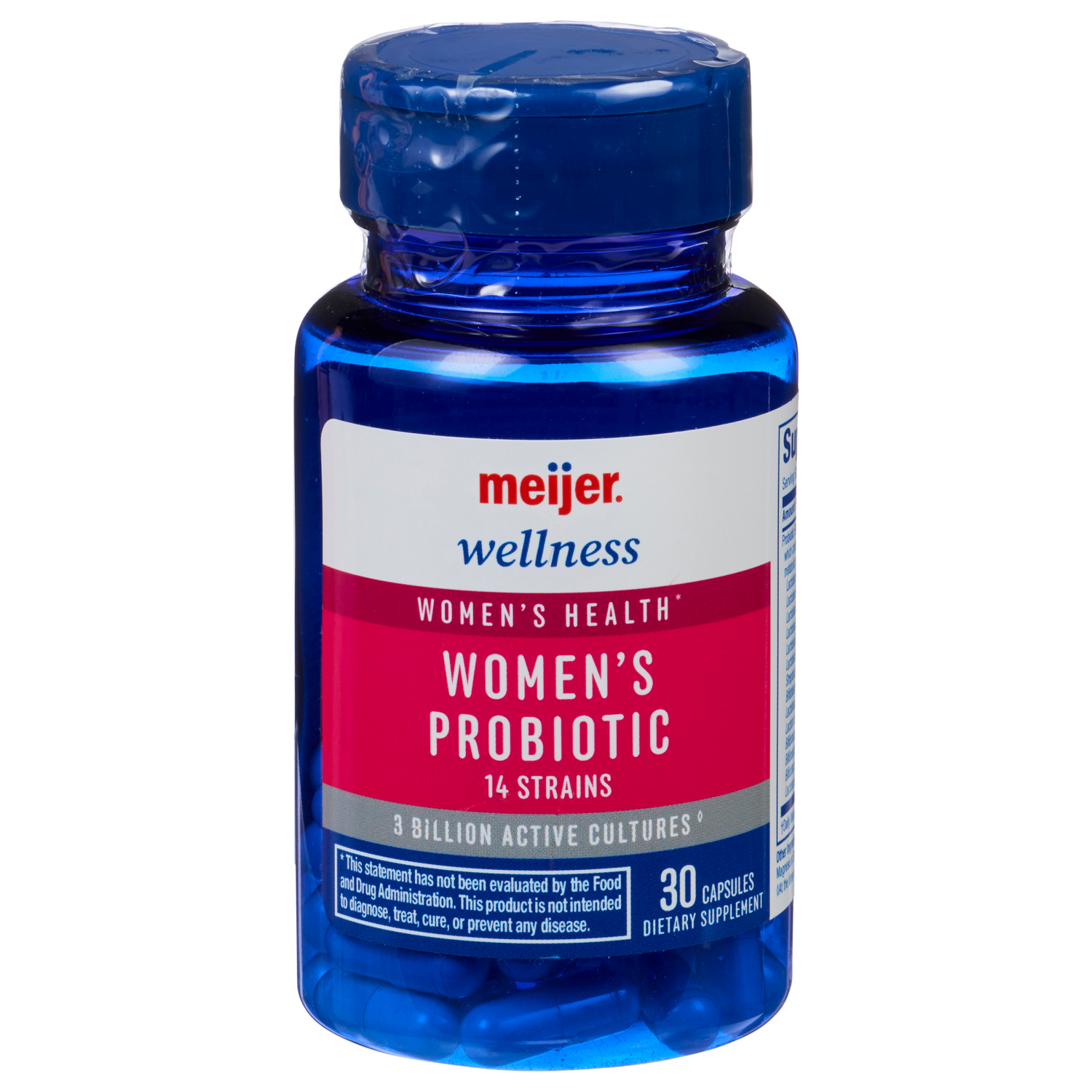 slide 1 of 3, MEIJER WELLNESS Meijer Women's Probiotic 3 Billion Active Cultures, 30 ct