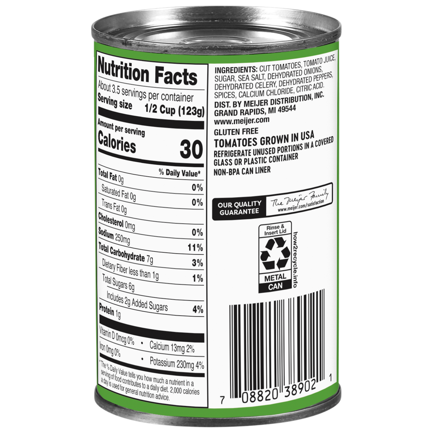 slide 2 of 2, Meijer Sliced Stewed Tomatoes, 14.5 oz