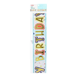 Meijer Metallic Happy Birthday Banner