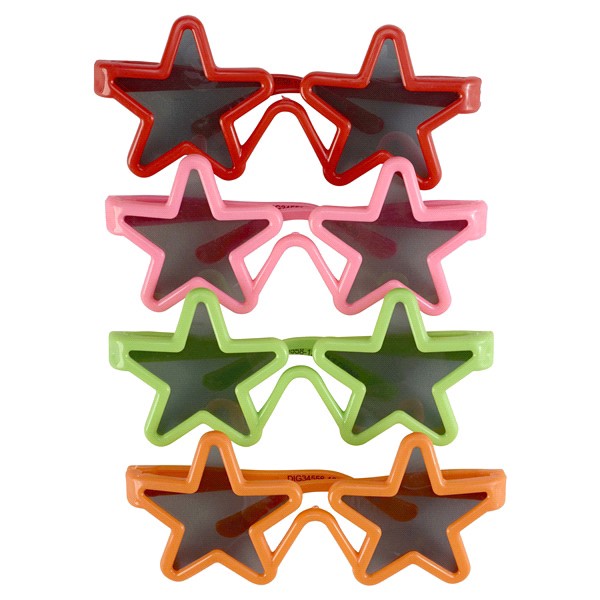 slide 4 of 5, Meijer Star Glasses, 4 ct