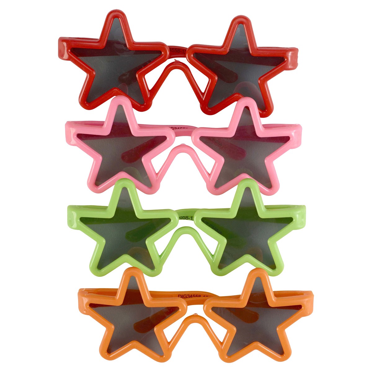 slide 5 of 5, Meijer Star Glasses, 4 ct