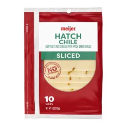 Meijer Hatch Chili Sliced Cheese 6oz