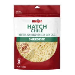 Meijer Hatch Chile Monterey Jack Cheese Shredded, 8 Oz