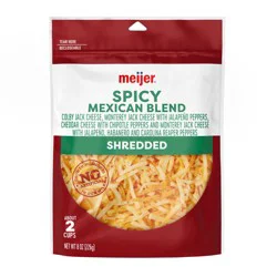 Meijer Spicy Mexican Blend Shredded Cheese, 8 Oz