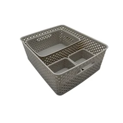 HAVENSTAY Haventstay Storage Bins Set Of 4 Flint Gray