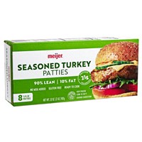 slide 3 of 29, Meijer Seasoned Turkey Patties, 8 ct