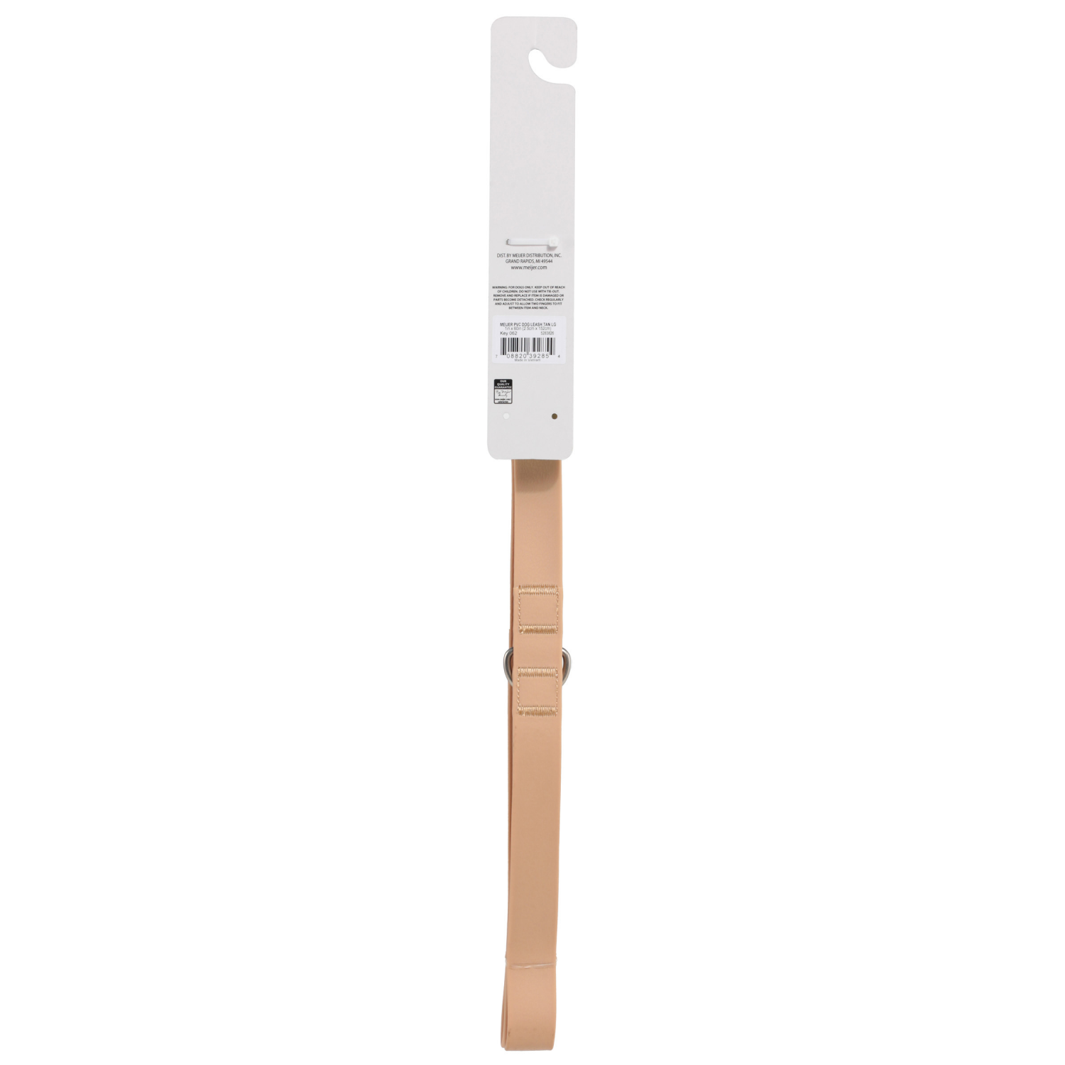 slide 2 of 2, Meijer Dog Leash Pvc Tan, LG, 1 ct