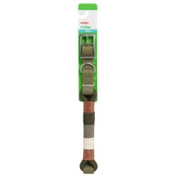 Dog Collar Braiding Adjustable Green, Md