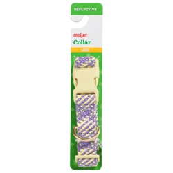Meijer Dog Collar Adjustable Purple, Lg