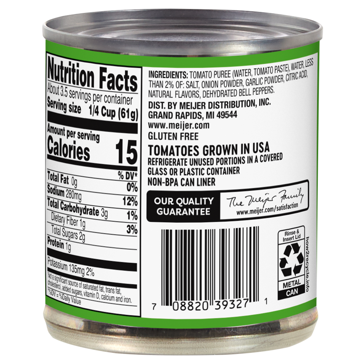 slide 2 of 2, Meijer Tomato Sauce, 8 oz