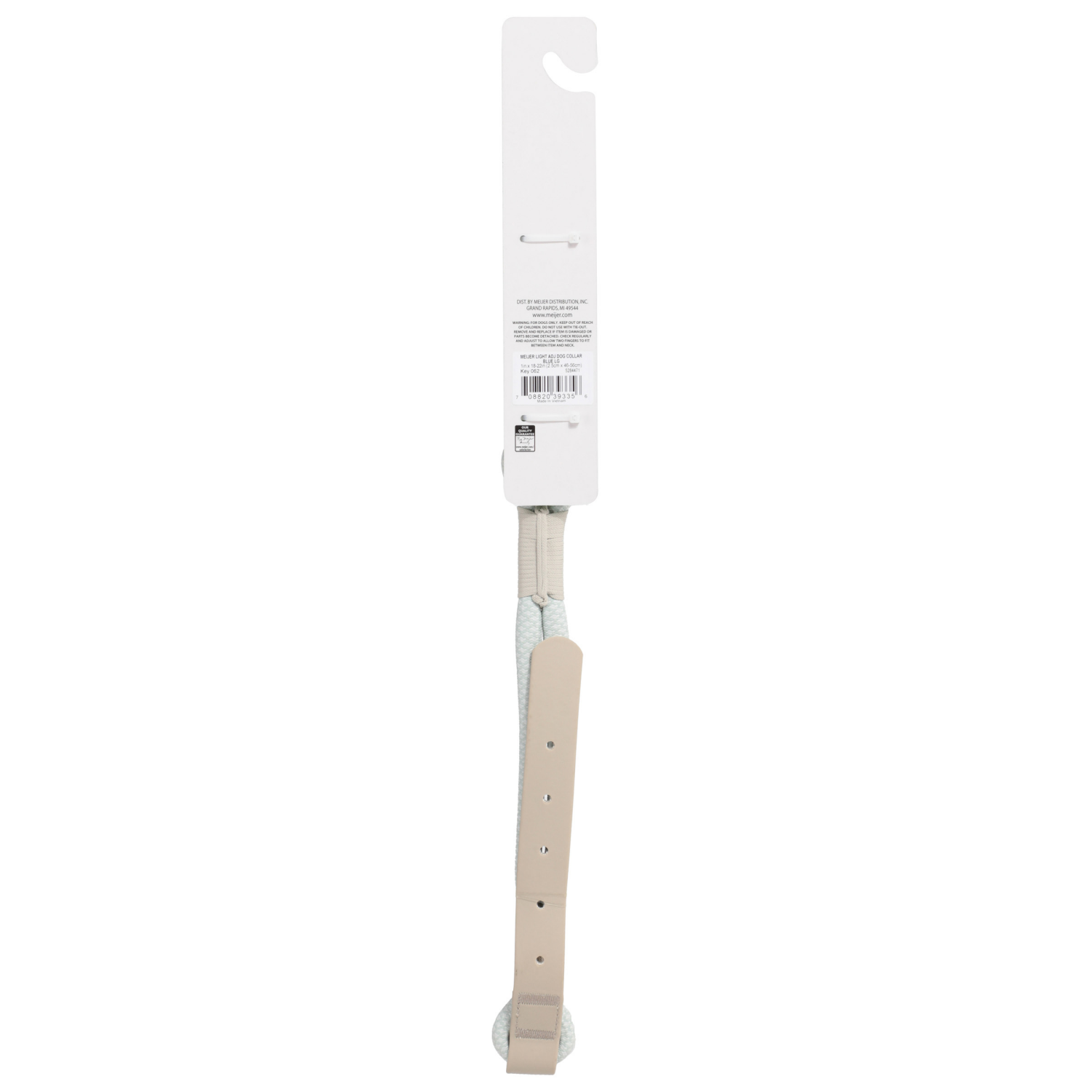 slide 2 of 2, Meijer Dog Collar Matt Blue, LG, 1 ct