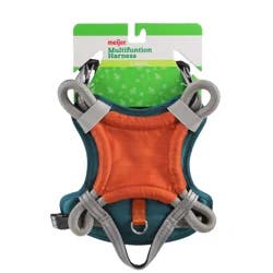 Meijer Multifunction Dog Harness Green/orange, Xs