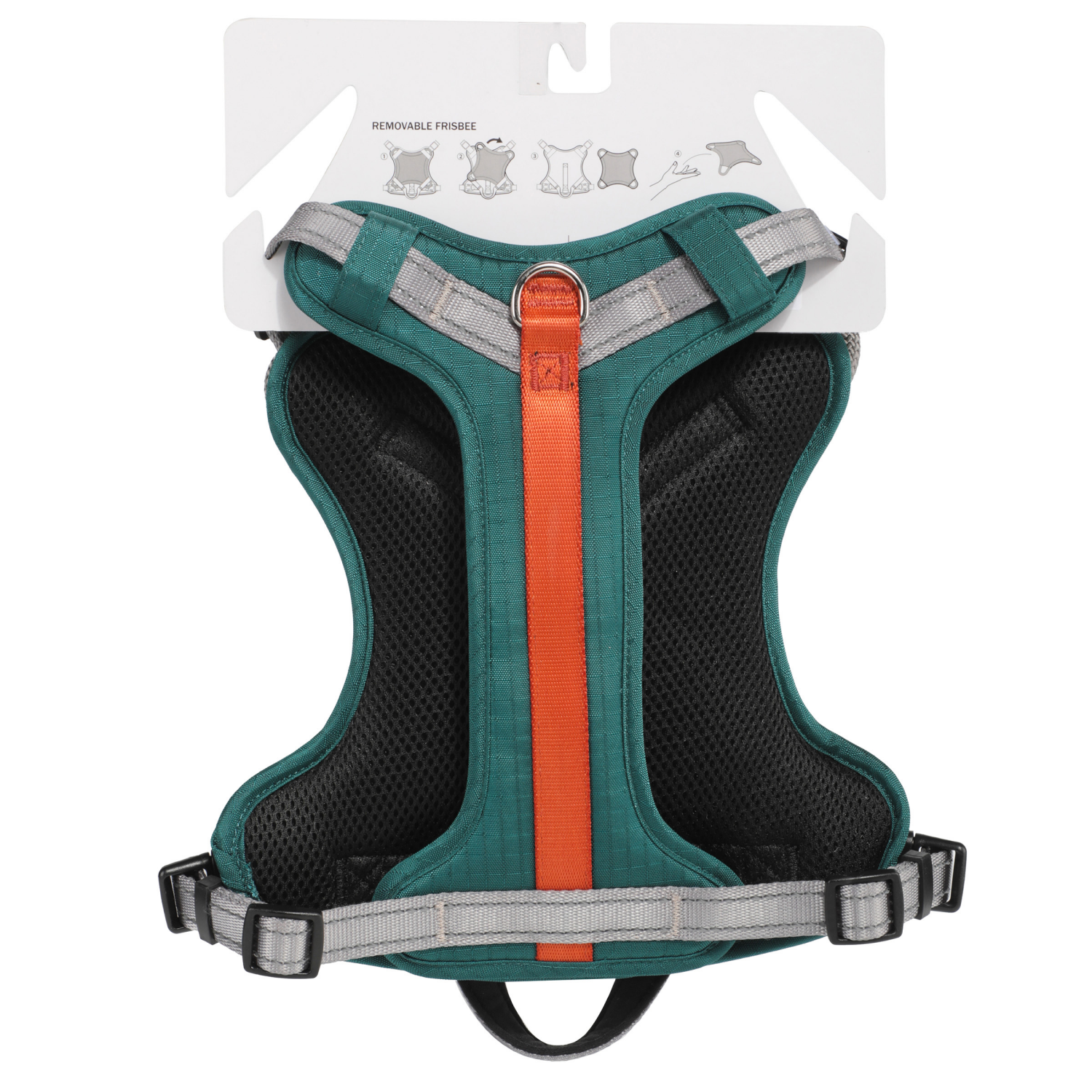 slide 2 of 2, Meijer Multifunction Dog Harness Green/Orange, MD, 1 ct