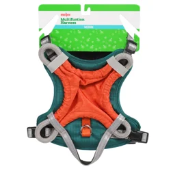 Meijer Multifunction Dog Harness Green/orange, Md