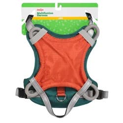 Meijer Multifunction Dog Harness Green/orange, Lg
