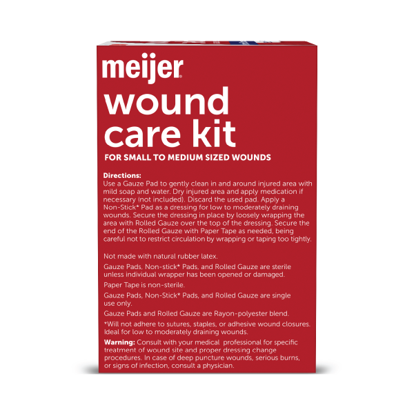 slide 5 of 13, Meijer Wound Care Kit, Small to Medium, Value Pack, 25 Items, 25 CX