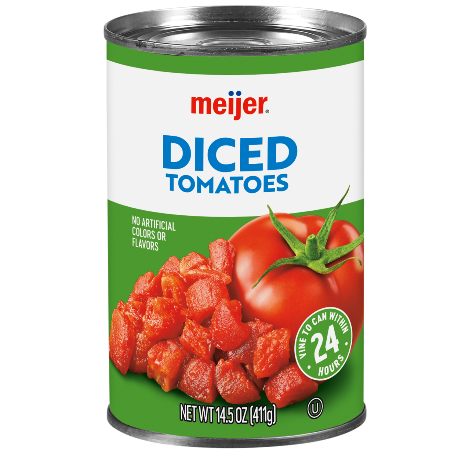 slide 1 of 2, Meijer Diced Tomatoes - 14.5 oz, 14.5 oz