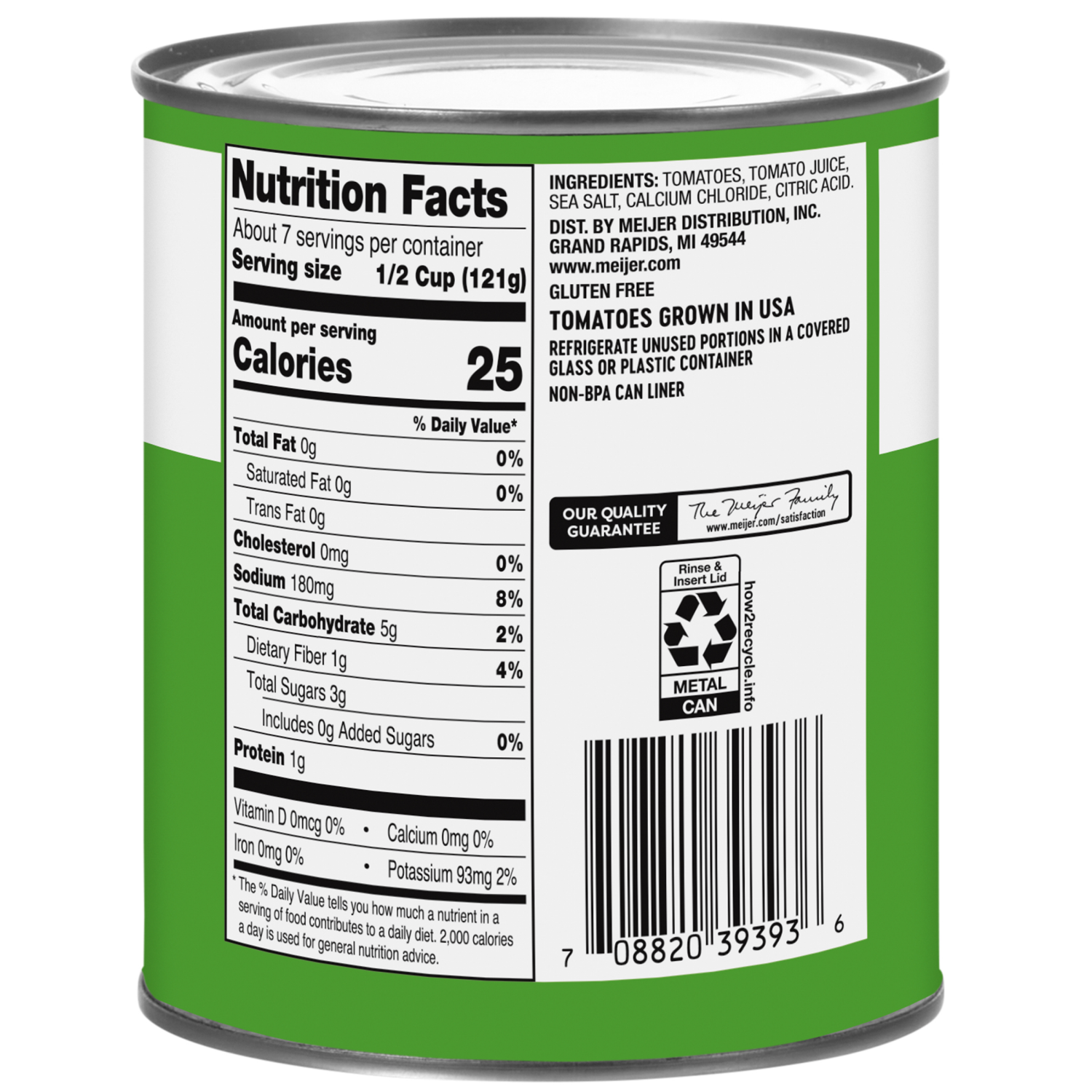 slide 2 of 2, Meijer Diced Tomatoes, 28 oz