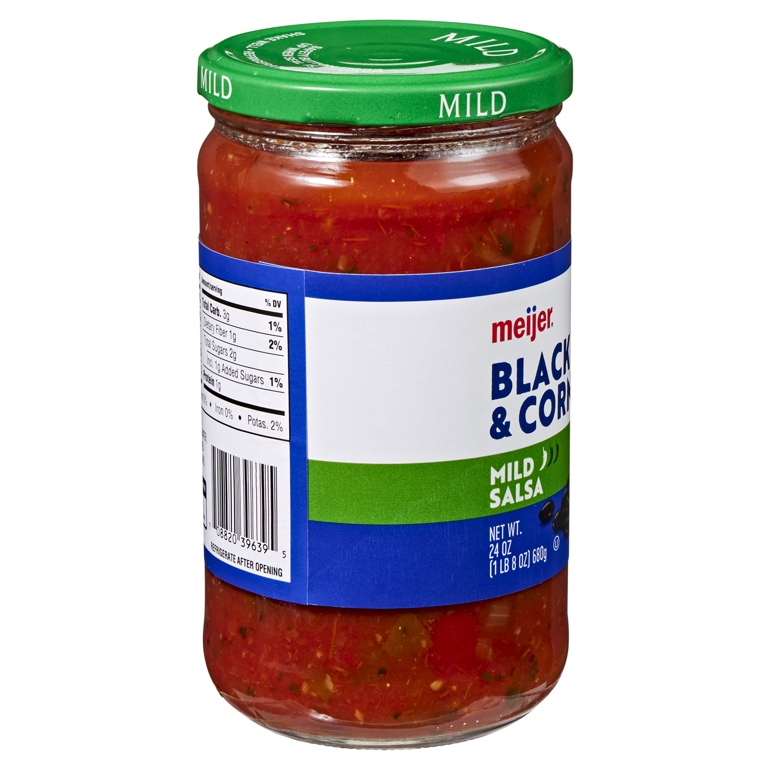 slide 2 of 5, Meijer Mild Black Bean & Corn Salsa, 24 oz