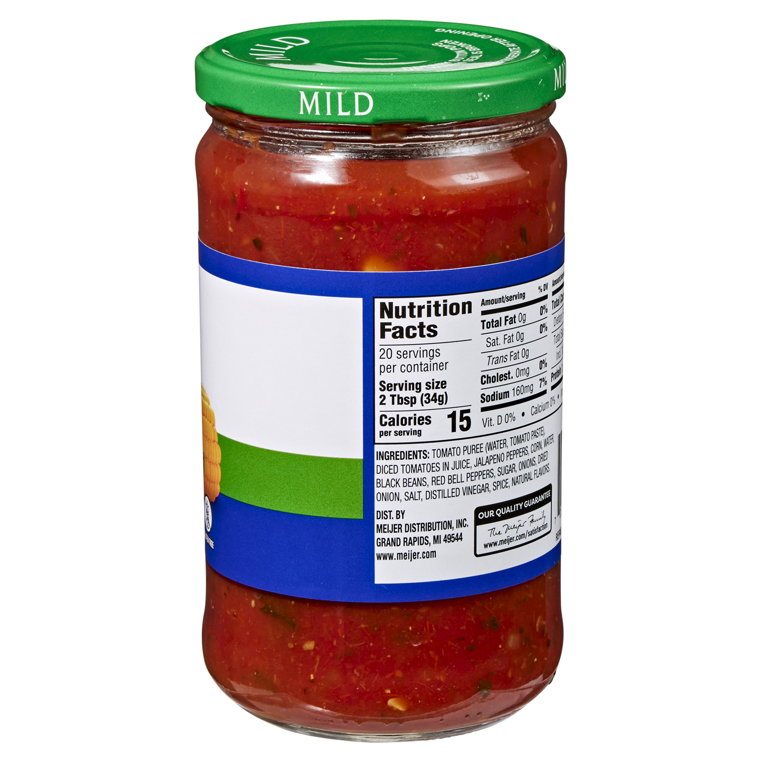 slide 3 of 5, Meijer Mild Black Bean & Corn Salsa, 24 oz