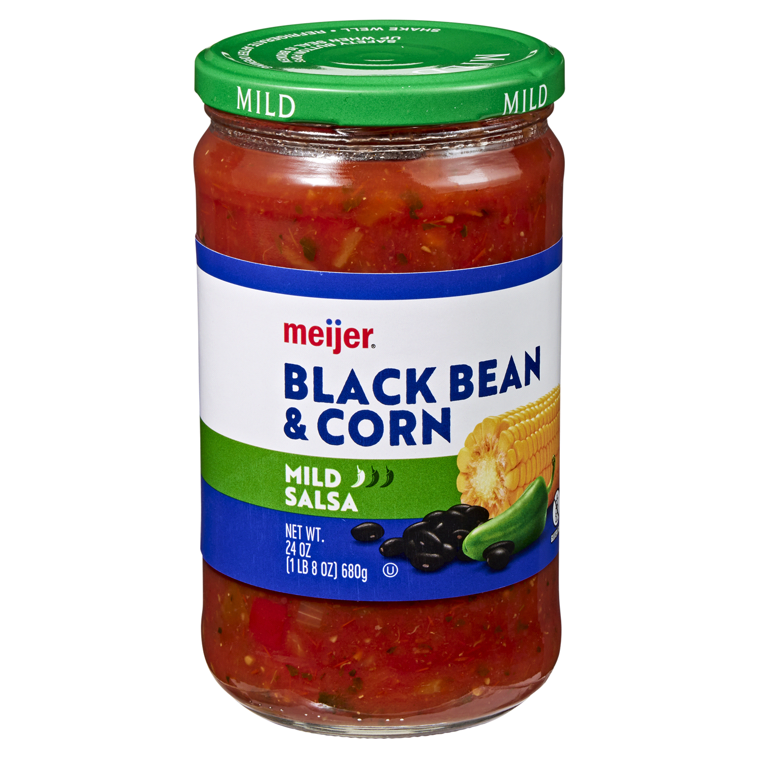 slide 4 of 5, Meijer Mild Black Bean & Corn Salsa, 24 oz