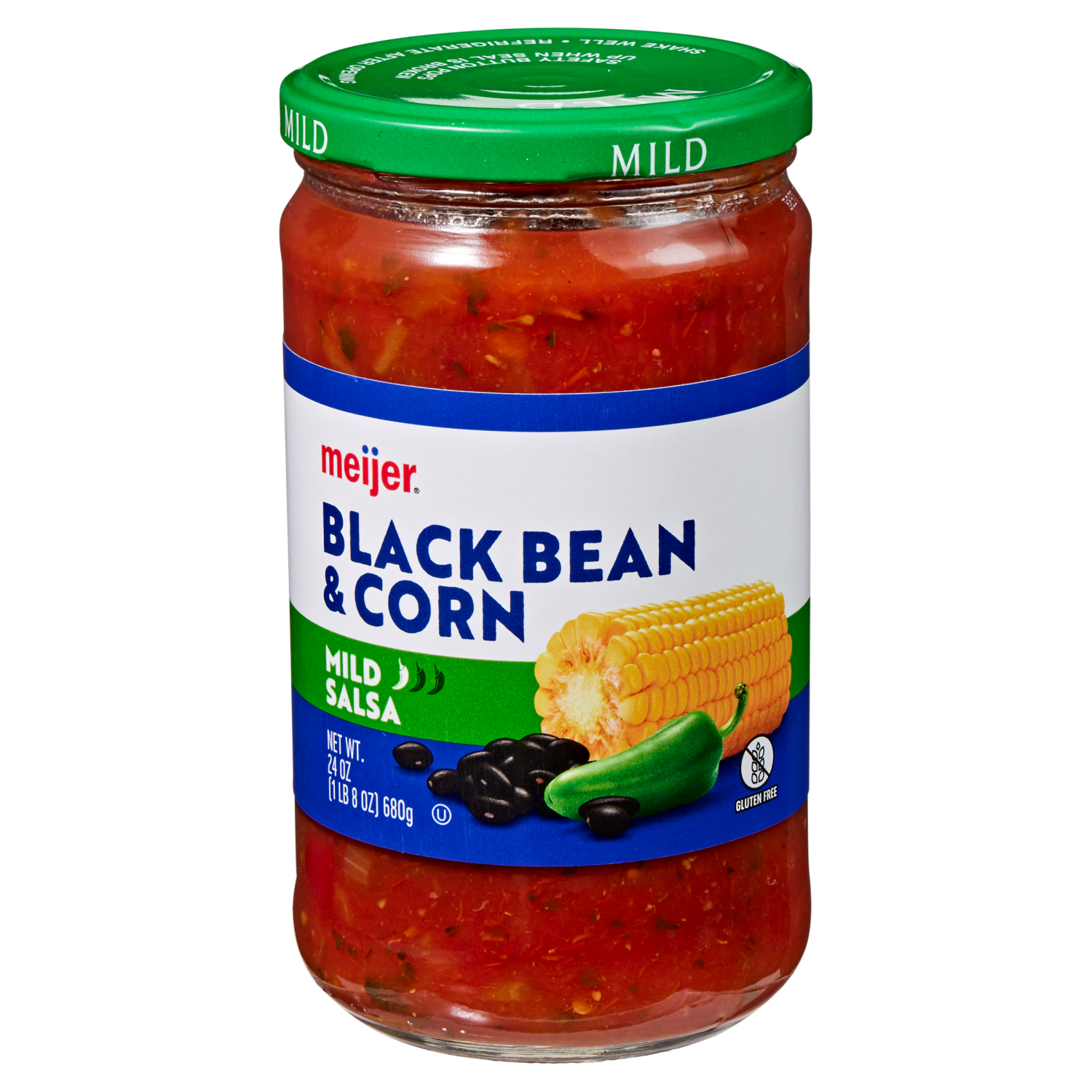 slide 1 of 2, Meijer Mild Black Bean & Corn Salsa, 24 Oz, 24 oz