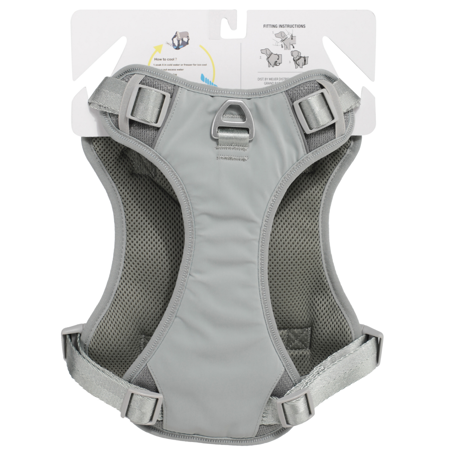 slide 2 of 2, Meijer Dog Cooling Harness Greyish-Green, LG, 1 ct