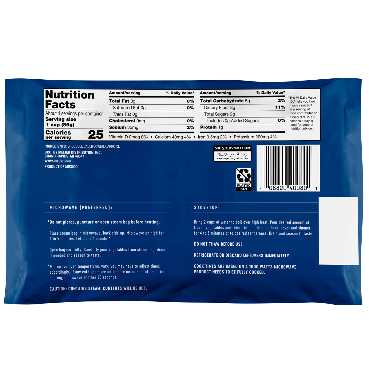 slide 2 of 2, Meijer Frozen California Blend Vegetables, 12 oz