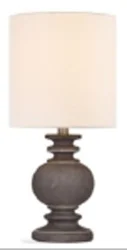 ROOM & RETREAT RR BROWN CERAMIC ACCENT LAMP