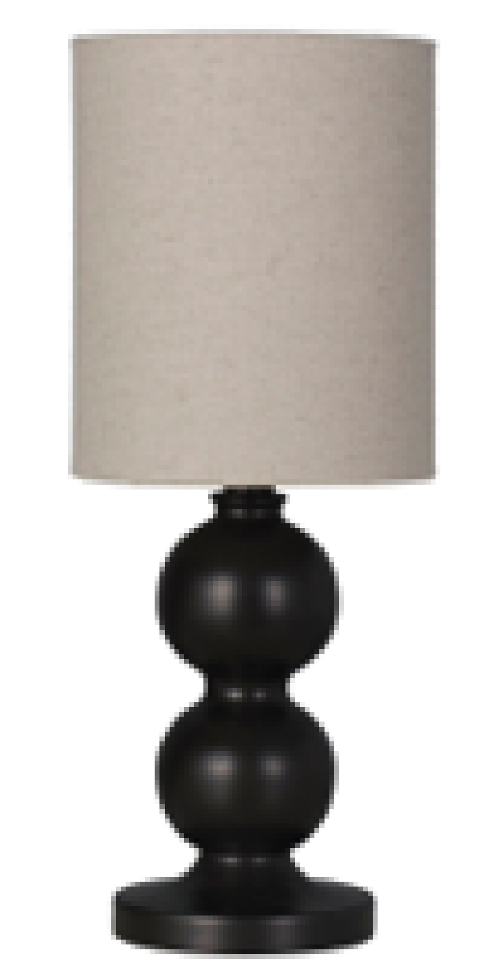 slide 1 of 1, ROOM & RETREAT RR BLACK DOUBLE BALL ACCENT LAMP, 1 ct
