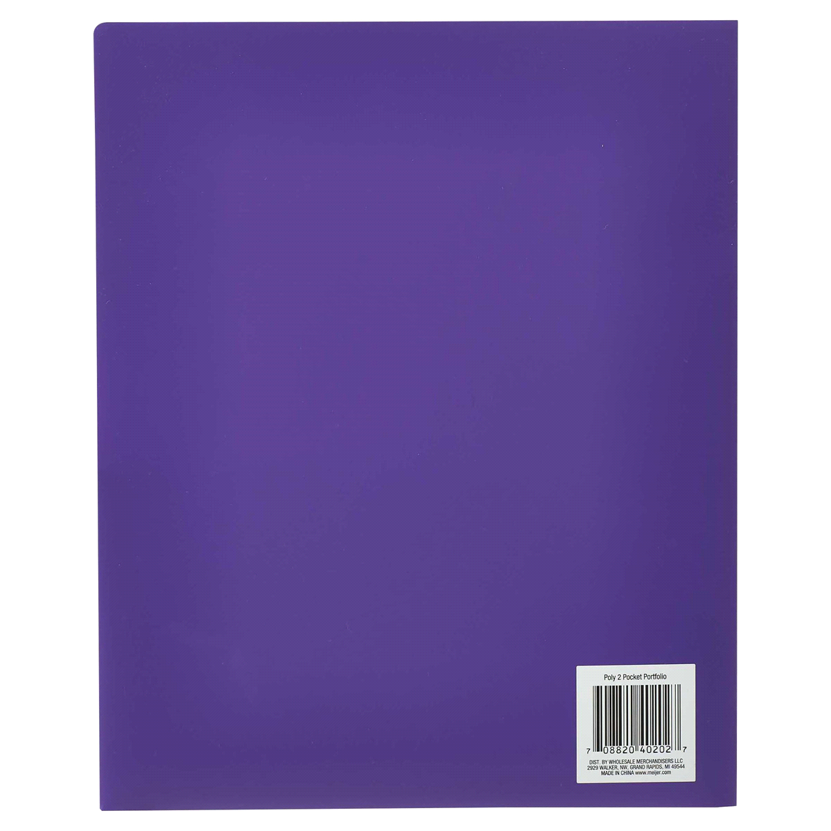 slide 24 of 29, Meijer Poly 2-Pocket Folder, 1 ct