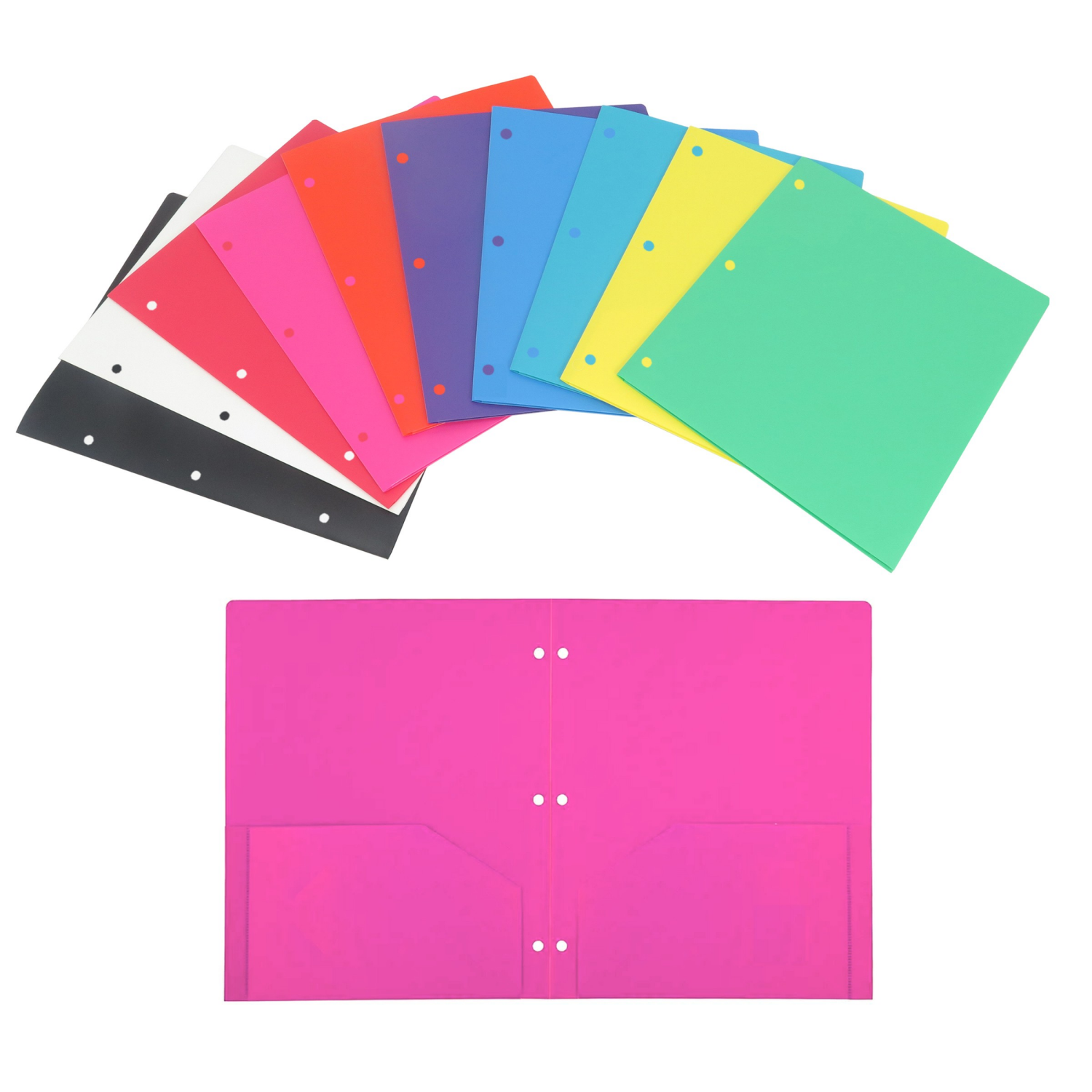 slide 1 of 29, Meijer Poly 2-Pocket Folder, 1 ct