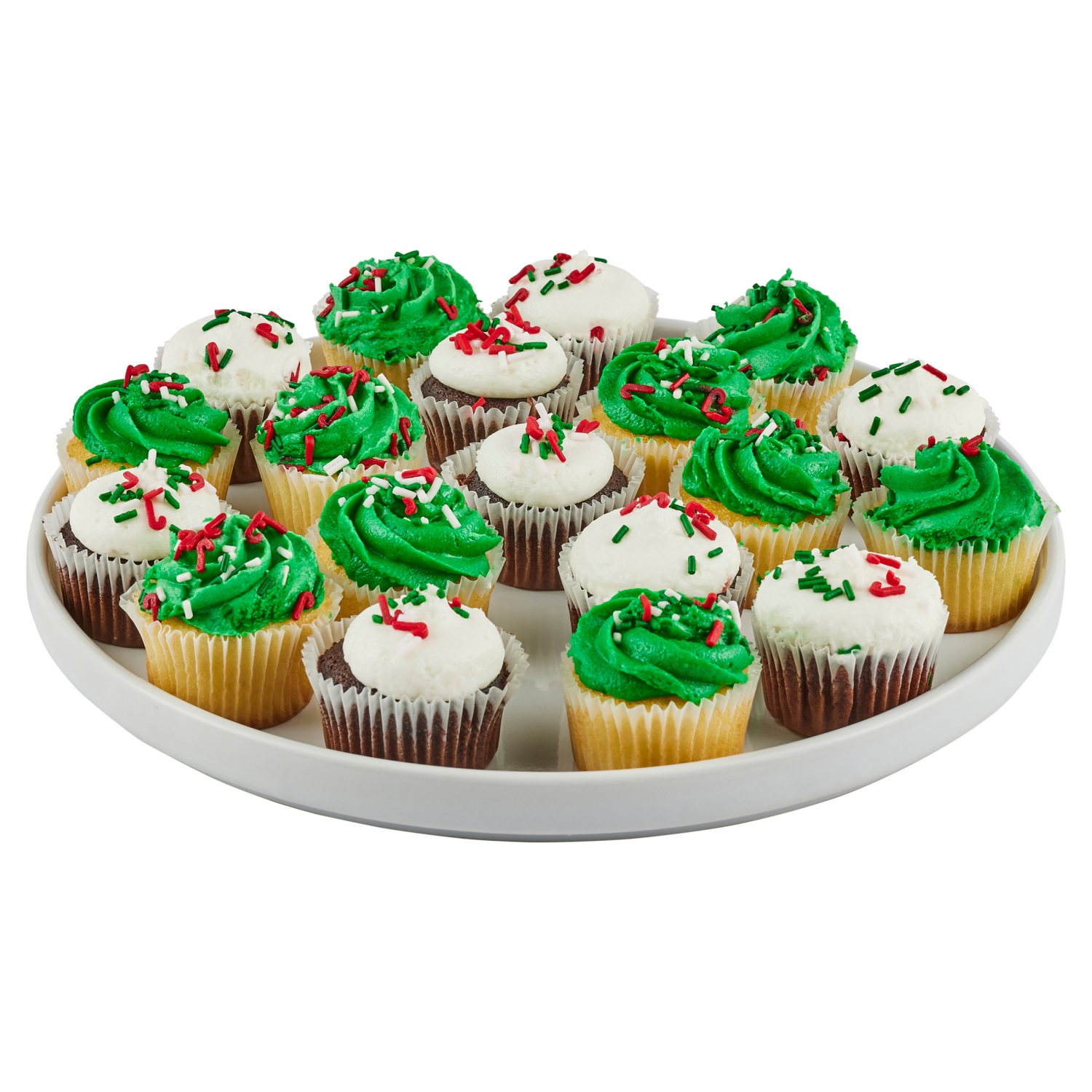slide 2 of 4, FRESH FROM MEIJER Meijer Mini Cupcakes, Christmas Mix, 24 ct, 24 ct