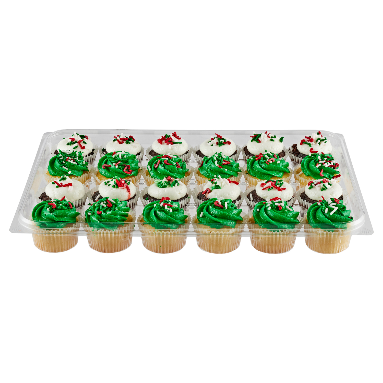 slide 4 of 4, FRESH FROM MEIJER Meijer Mini Cupcakes, Christmas Mix, 24 ct, 24 ct