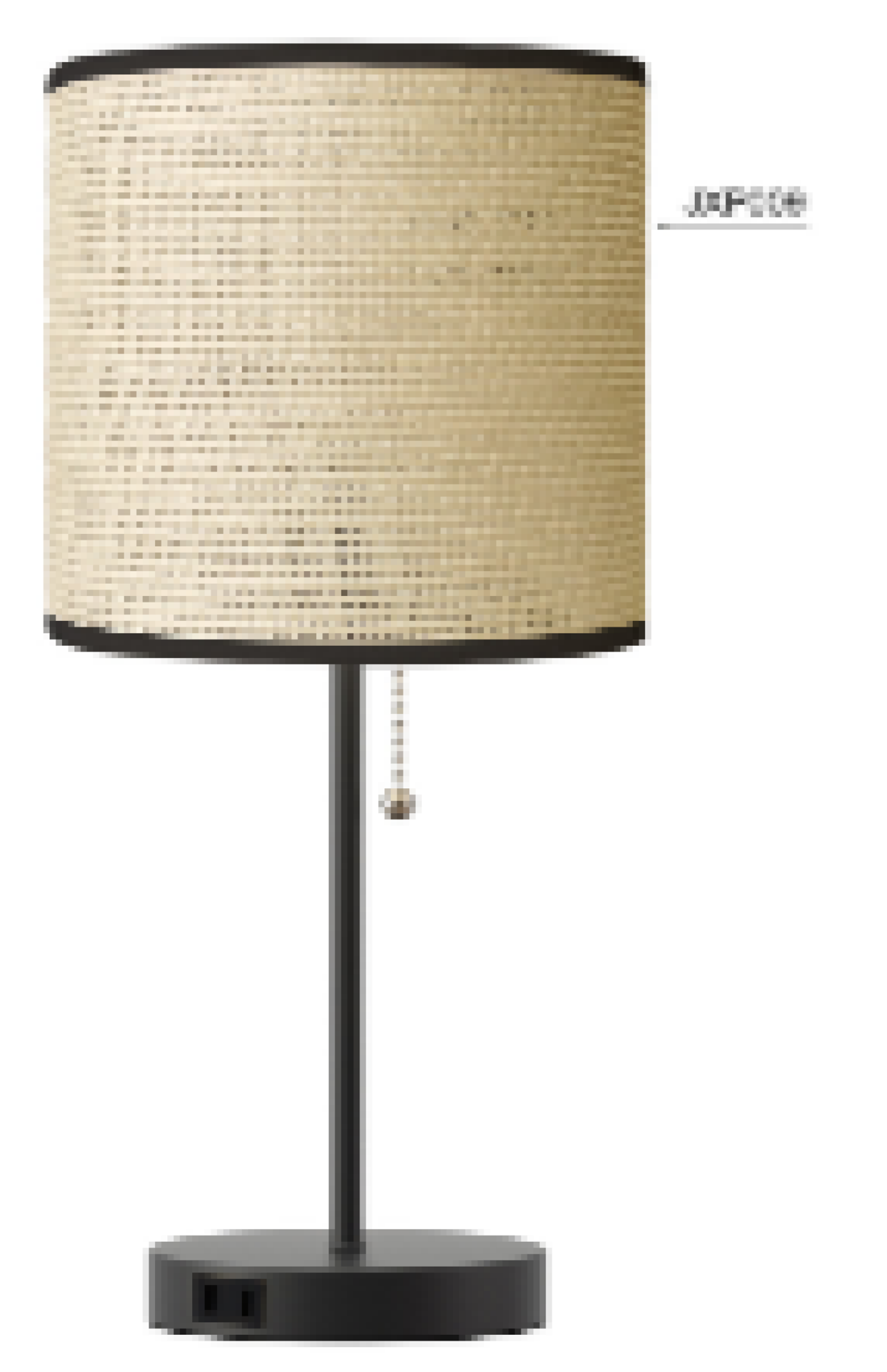 slide 1 of 1, ROOM & RETREAT RR STICK TABLE LAMP WITH AC OUTLET, 1 ct