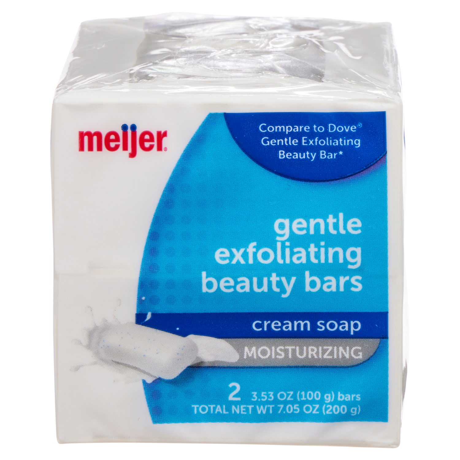 slide 3 of 4, Meijer Gentle Exfoliating Beauty Bar Soap, 2 ct