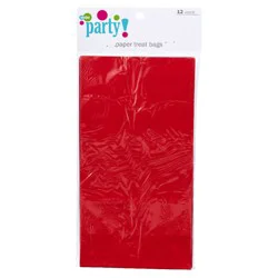 Meijer Paper Treat Bags, Red