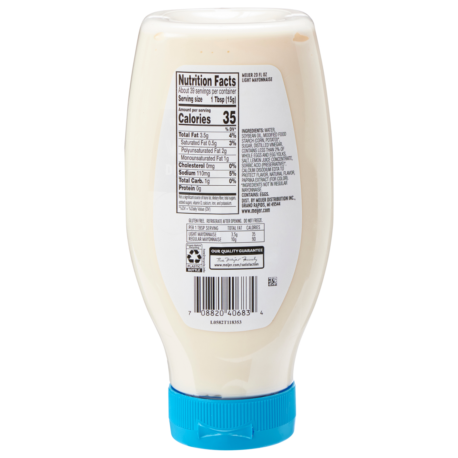 slide 2 of 2, Meijer Squeeze Mayonnaise, 22 oz