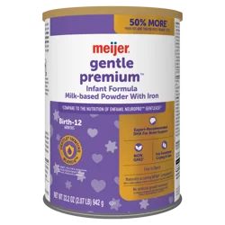 Meijer Gentle Baby Formula Milk-Based Powder with Iron